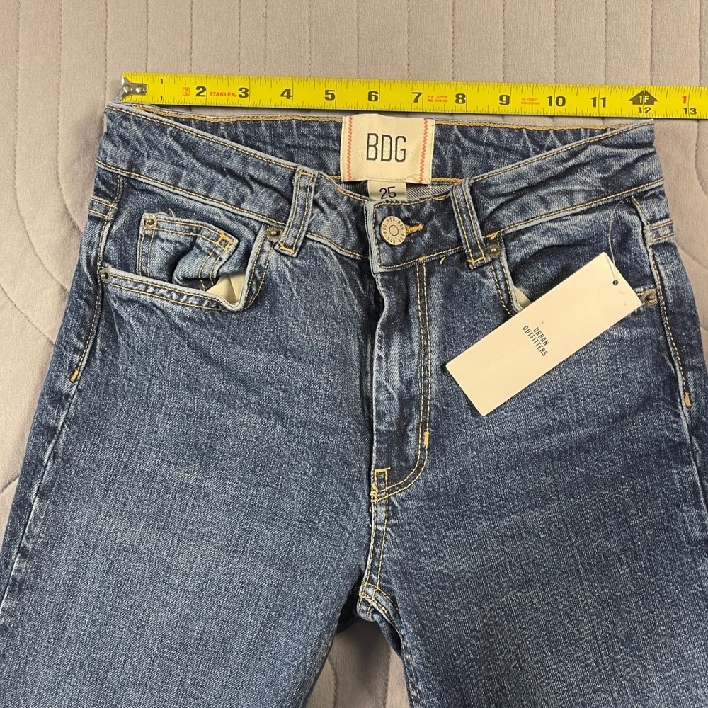 BDG Urban Outfitters Wide Leg Jeans Womens 25 High Rise Blue Denim NWT - Picture 7 of 10
